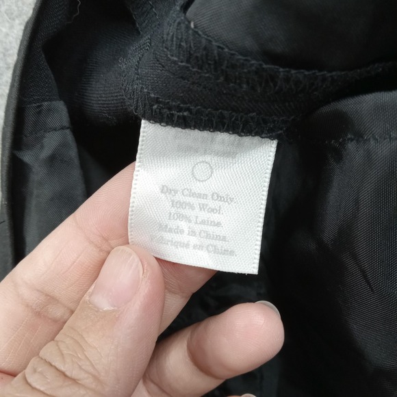 Everlane Pants Womens 6 Black Wool Dress Trousers Slim Ankle Career Workwear - Picture 6 of 10